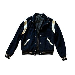 mnml Teddy Corduroy Bomber Varsity Jacket, Size L
